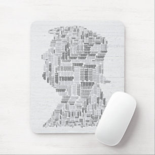 TRUMP Word Cloud on Wood Mouse Mat
