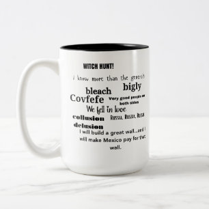 Trump Word Cloud Typography Two-Tone Coffee Mug
