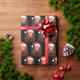 Trump Wrap Christmas, Trump Wrap, Pro Trump 2024 Wrapping Paper