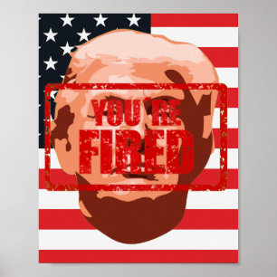 Trump You're Fired Impeachment Party Poster