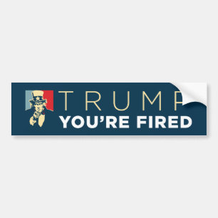"Trump, You're Fired" Uncle Sam Bumper Sticker