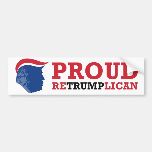 TrumpBumperTemp President Retrumplican -.png Bumper Sticker (Front)