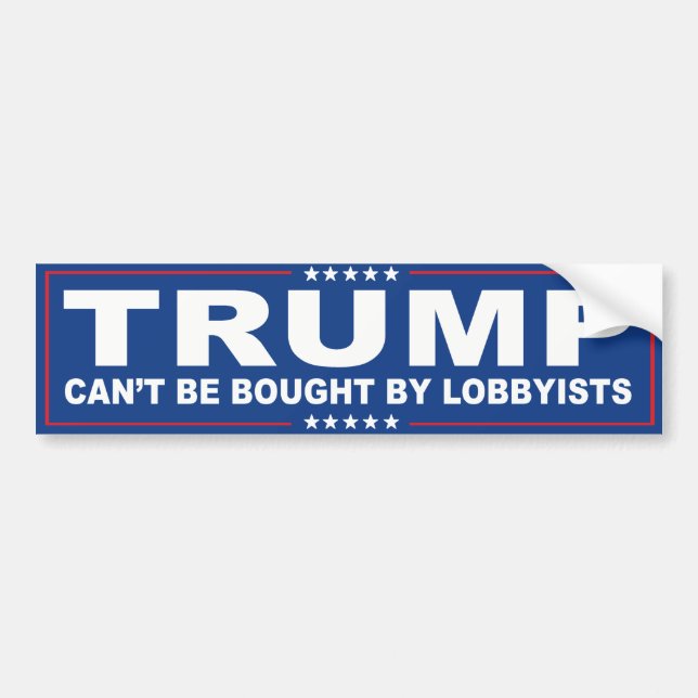 TrumpBumperTemp Starbox blue.png Bumper Sticker (Front)