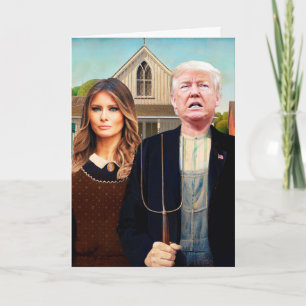 Trumped American Gothic Card