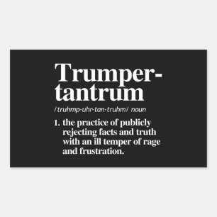 Trumper Tantrum Definition Rectangular Sticker