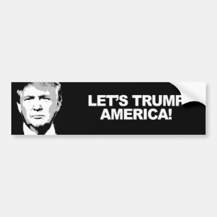 Trumpersticker - Trump America -.png Bumper Sticker