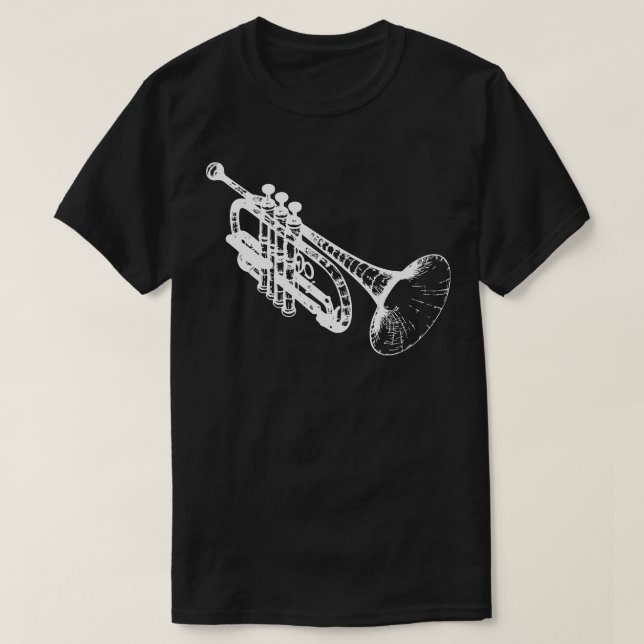 trumpet 3d design T-Shirt (Design Front)