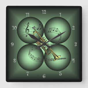 Trumpet ~ 4 Globe ~ Musical Clock ~Musical Scale ~