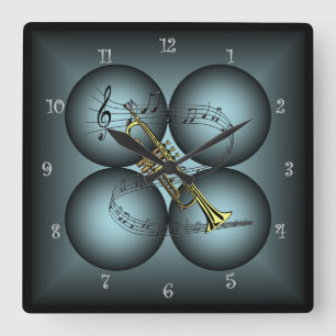 Trumpet ~ 4 Globe ~ Musical Clock ~Musical Scale ~