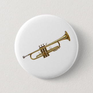 Trumpet 6 Cm Round Badge