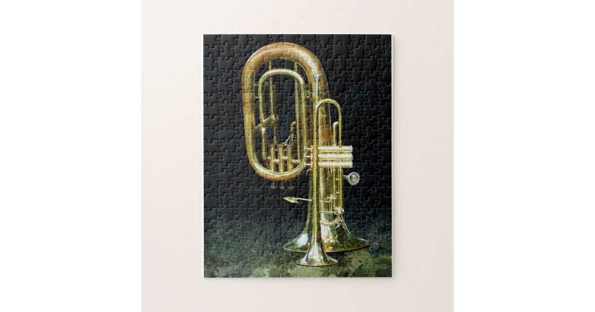 Trumpet and Tuba Jigsaw Puzzle Zazzle