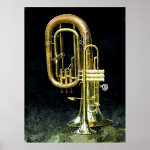 Trumpet and Tuba Poster