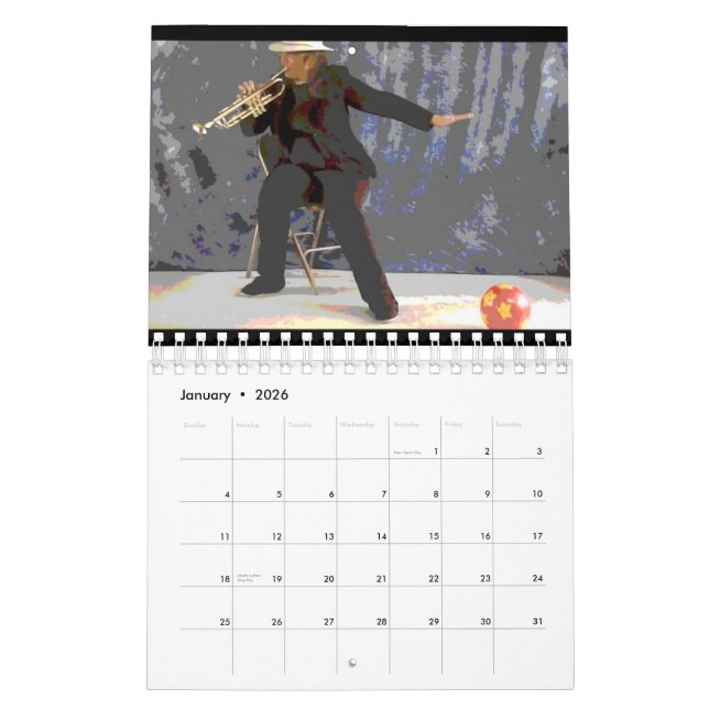 Trumpet Ball [Alternate Design 4] Calendar (Jan 2026)