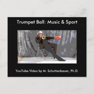 Trumpet Ball: Music & Sport Postcard 7