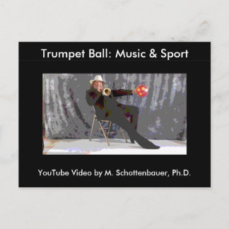 Trumpet Ball: Music & Sport Postcard 7