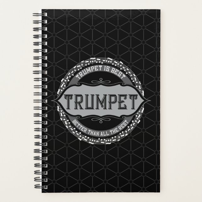 Trumpet Best Music Note Circle Planner (Front)