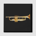 Trumpet Brass Horn Wind Musical Instrument Magnet<br><div class="desc">For more like this, visit About this design: The trumpet is one of the oldest instruments in the world, dating back over 3500 years. The modern trumpet is a horn constructed of rounded brass played with closed lips. Many of the most prominent and recognisable musicians in history are trumpeters, such...</div>