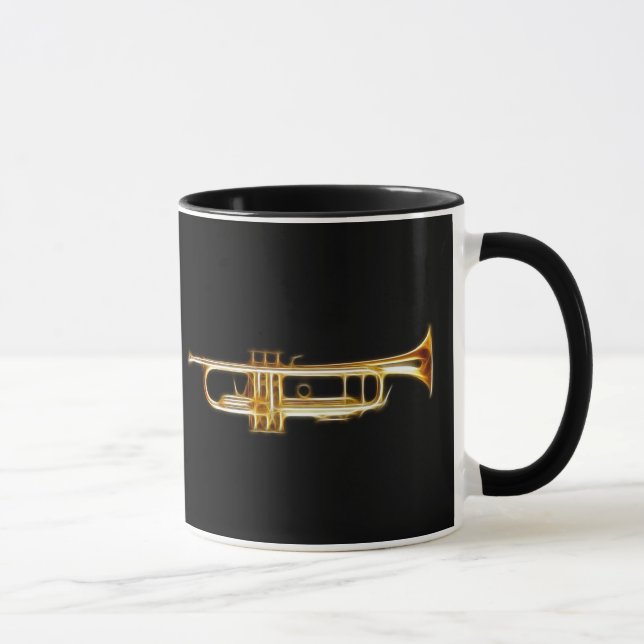 Trumpet Brass Horn Wind Musical Instrument Mug (Right)