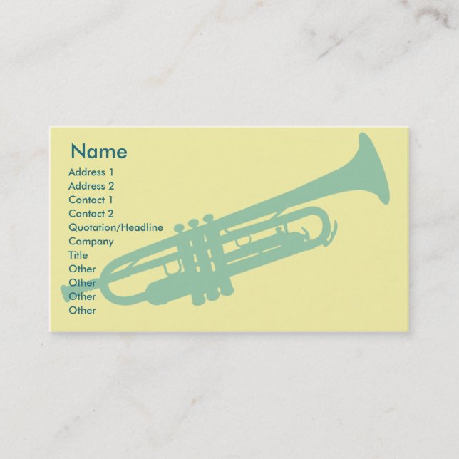 Trumpet - Business Business Card (Front)