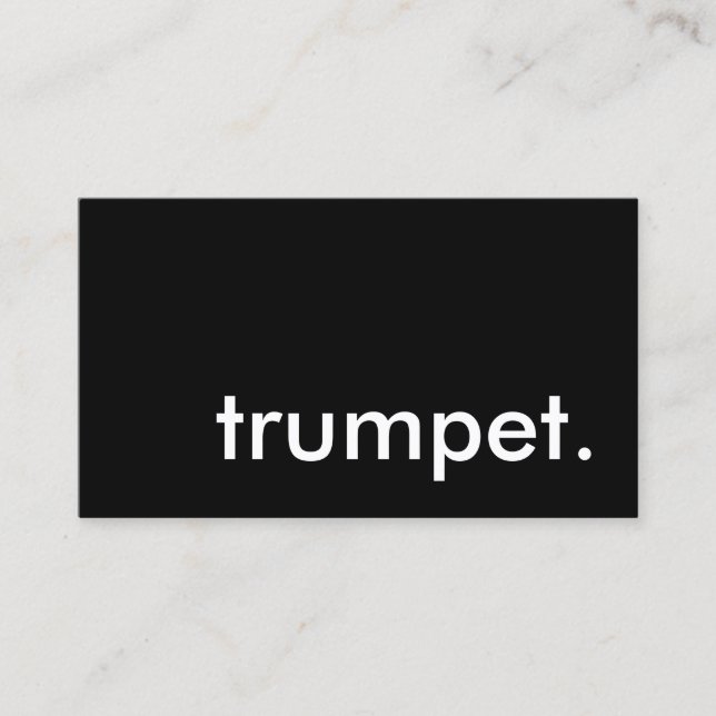 trumpet. business card (Front)