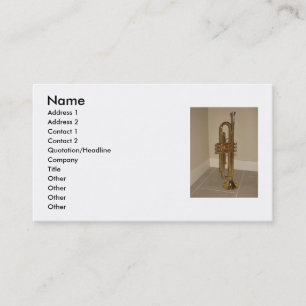 Trumpet business card