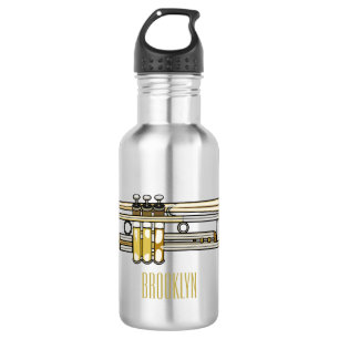 Trumpet cartoon illustration  532 ml water bottle