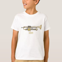 Trumpet cartoon illustration 