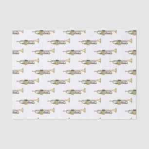 Trumpet cartoon illustration  tissue paper