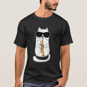 Trumpet Cat Funny Trumpet Player  T-Shirt