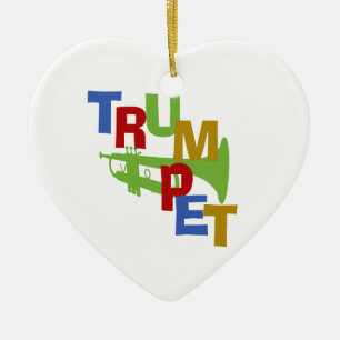 TRUMPET CERAMIC TREE DECORATION