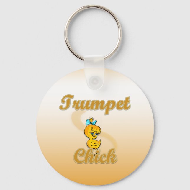 Trumpet Chick Key Ring (Front)