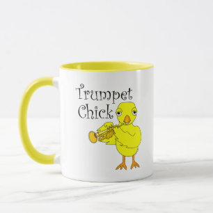 Trumpet Chick Text Mug
