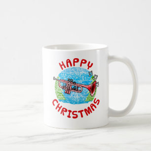 Trumpet Christmas Brass Musician Music Teacher Coffee Mug
