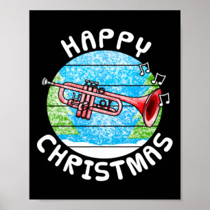 Trumpet Christmas Trumpeter Br Musician Music Teac Poster