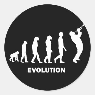 Trumpet Classic Round Sticker