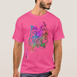 Trumpet Colourful Musician Trumpet Gift Trumpets T-Shirt
