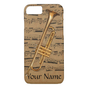 Trumpet Custom Musical Notes iPhone 8/7 Case