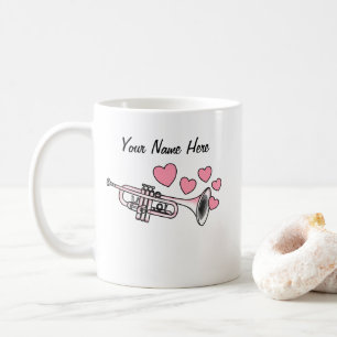 Trumpet Custom Wedding Mug Brass Musician