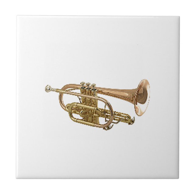 "Trumpet" design gifts and products Tile (Front)