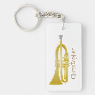 Trumpet Design Key Ring