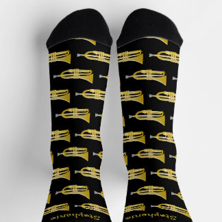 Trumpet Design Personalised Socks