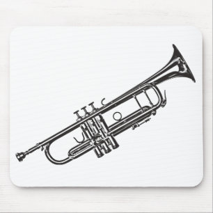 Trumpet "Drawing" Mouse Mat