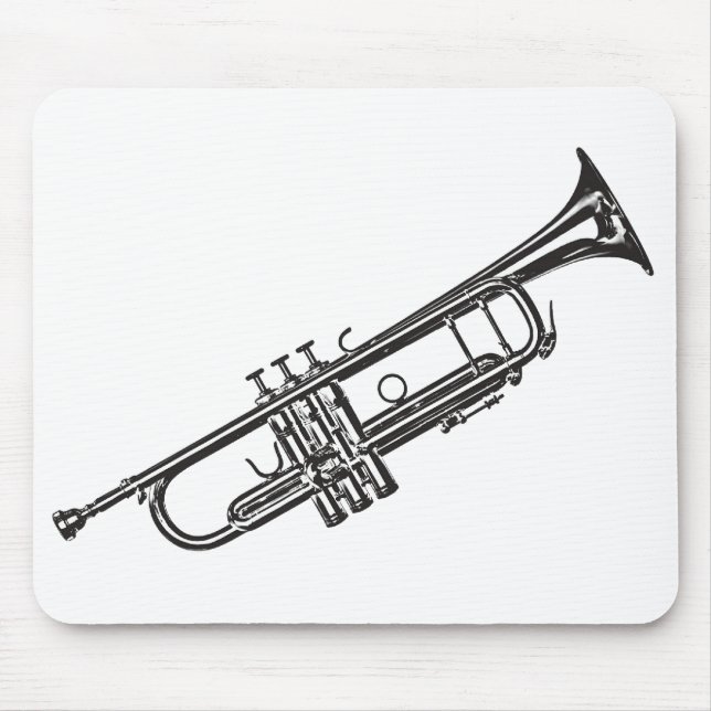 Trumpet "Drawing" Mouse Mat (Front)