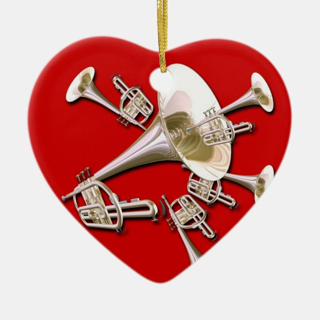 Trumpet Dream Christmas Ornament (Front)