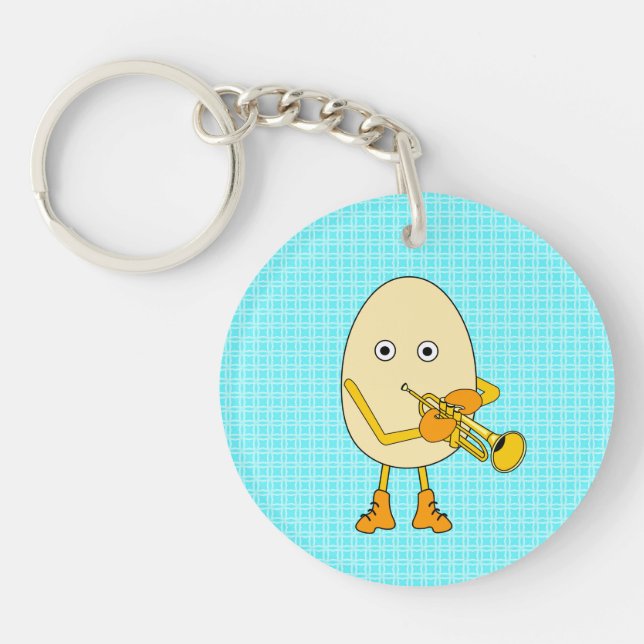 Trumpet Egghead Key Ring (Front)