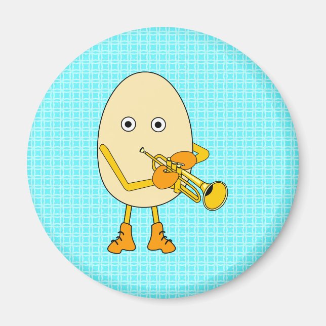 Trumpet Egghead Magnet (Front)