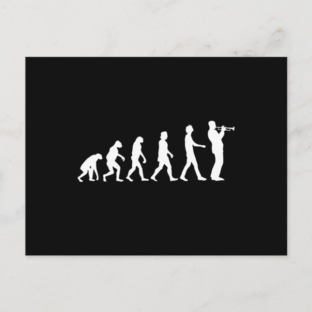 Trumpet Evolution Postcard (Front)