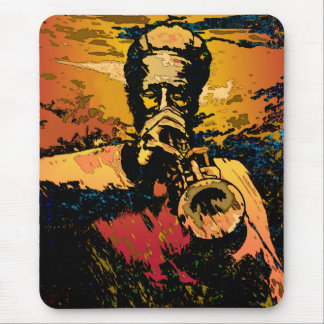 Trumpet Fire Mouse Mat