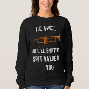 Trumpet For Men Women Trumpet Player Cornet Ragla Sweatshirt