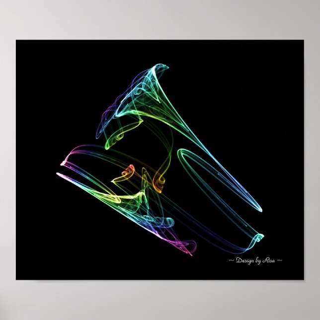 Trumpet Fractal Poster (Front)